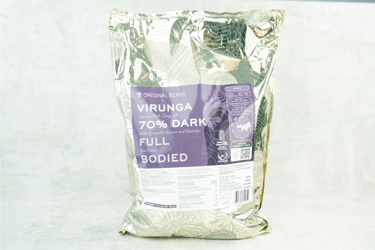 Kuvertüre 70 % Cru Virunga I ORIGINAL BEANS