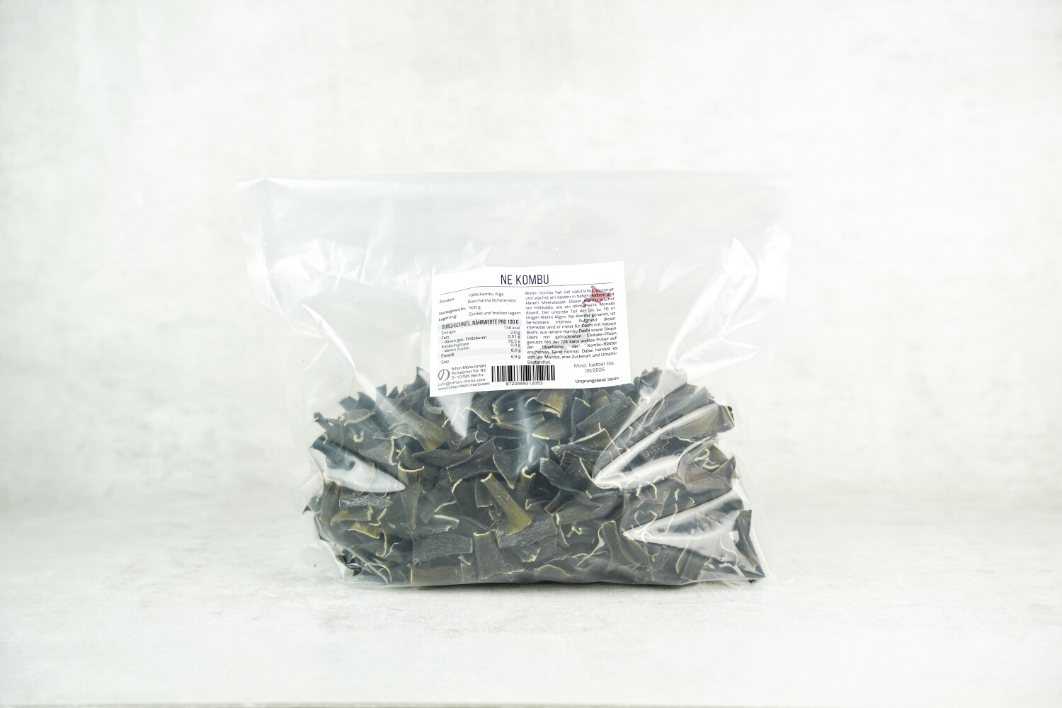 40003405-532549-asia-kombu-alge-ne-kombu-500g.jpg Kombu Alge ´Ne Kombu´ I NIHON MONO