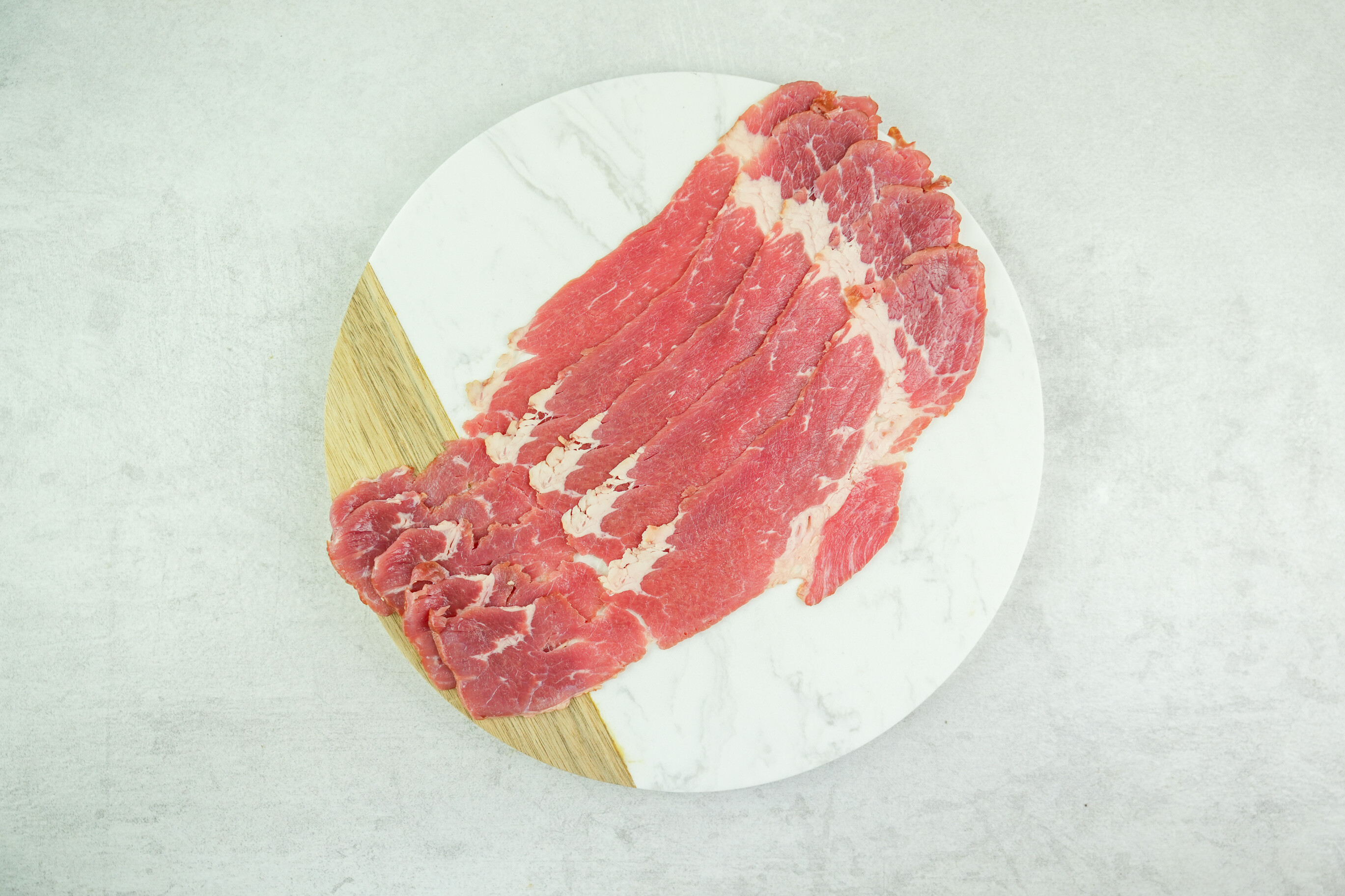 Bacon Rind in Scheiben
