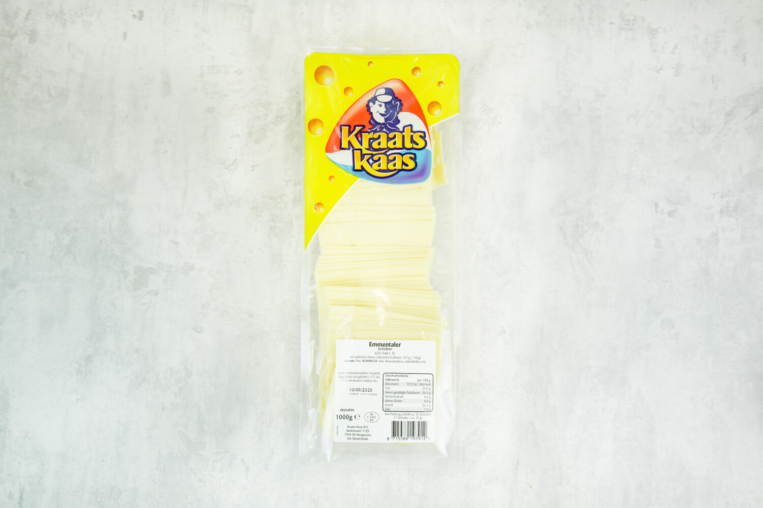 Emmentaler geschnitten