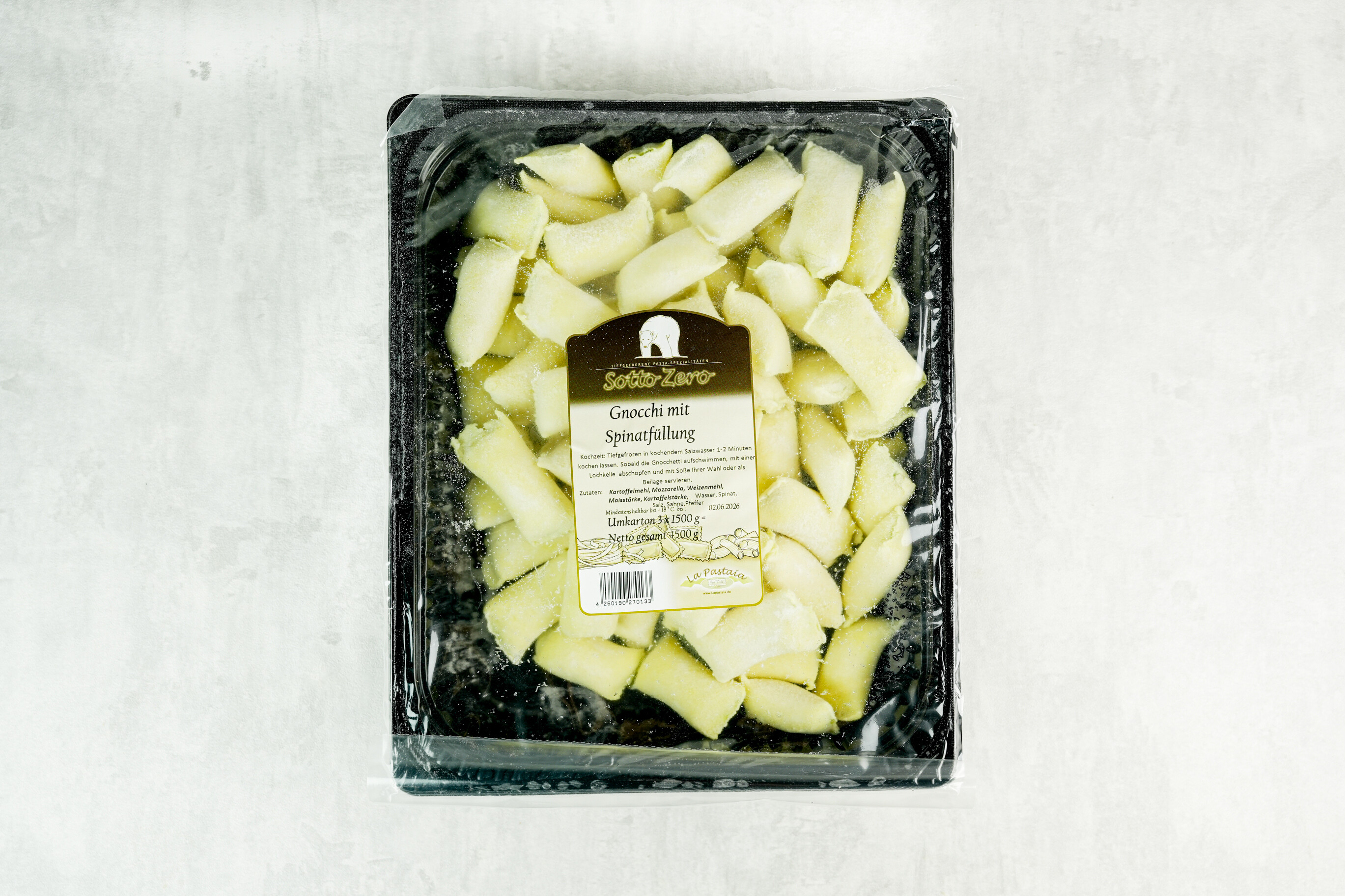 Gnocchi mit Mozzarella-Spinatfüllung