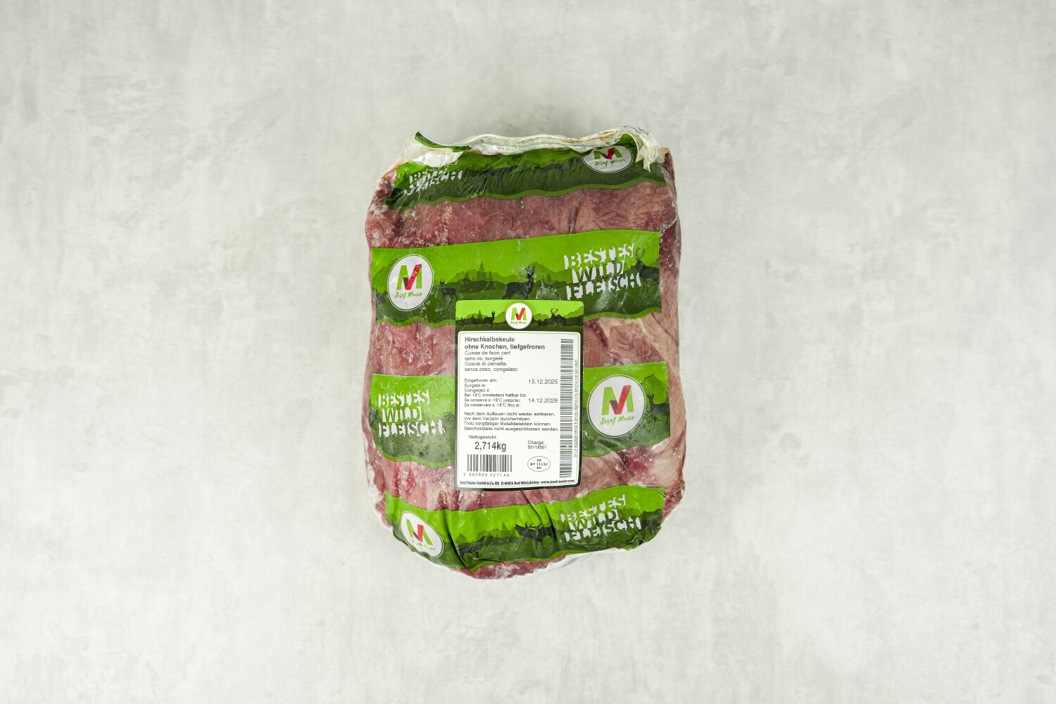 Hirschkalbskeule ohne Knochen