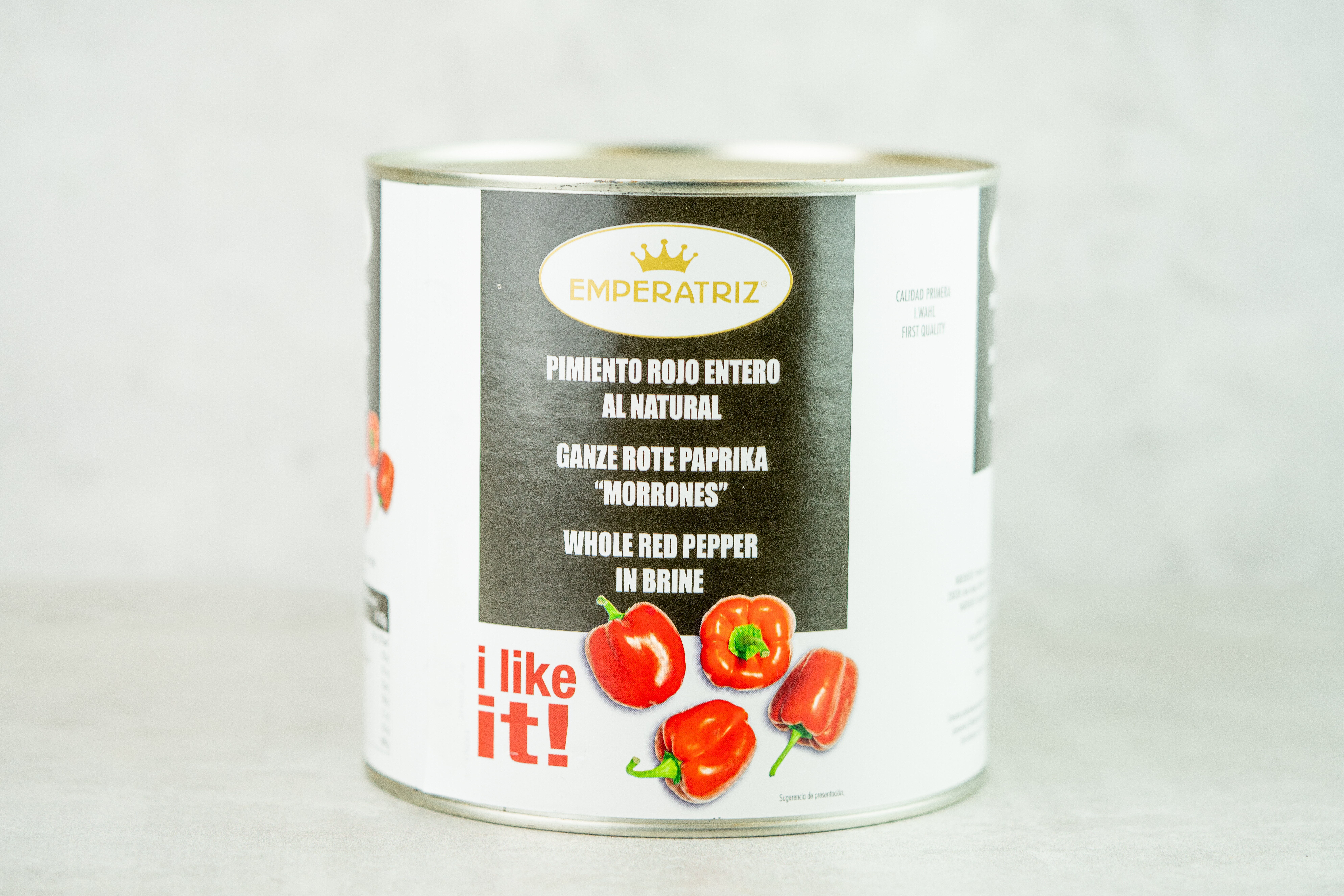 Rote Pimentos-Paprika geschält