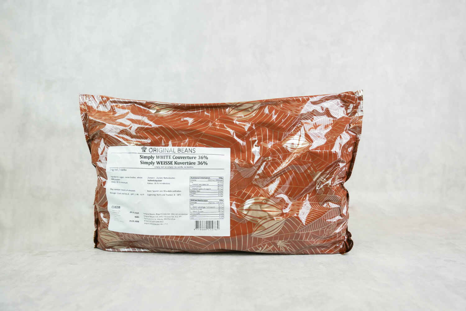 Kuvertüre 36 % Simply White I ORIGINAL BEANS