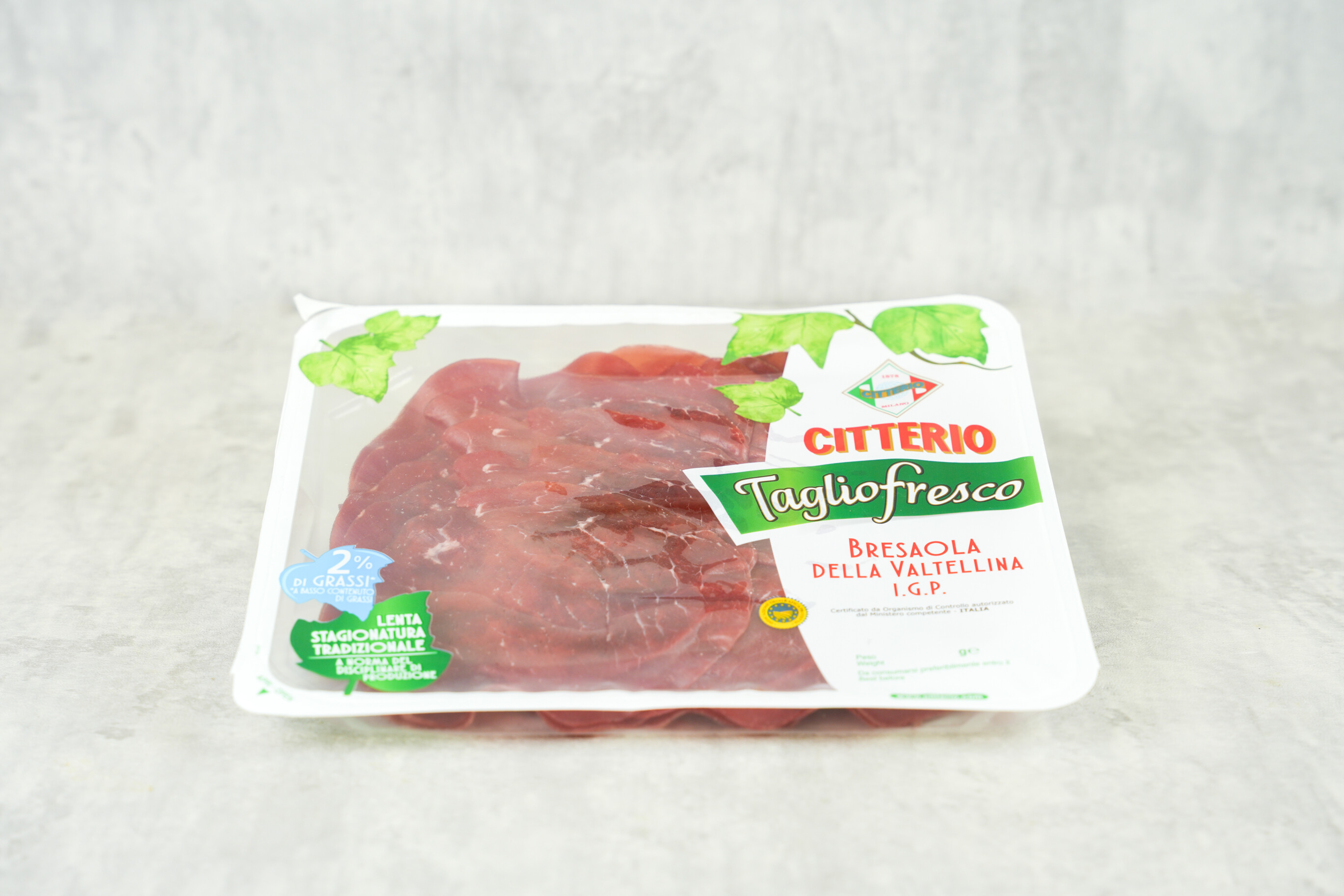 Bresaola geschnitten